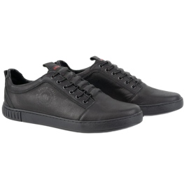 Polbut Men's casual leather shoes 2121/2 black 5 Polbut Men's casual leather shoes 2121/2 black 5