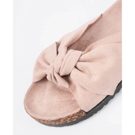 Seastar Powder flip flops with a large bow 1