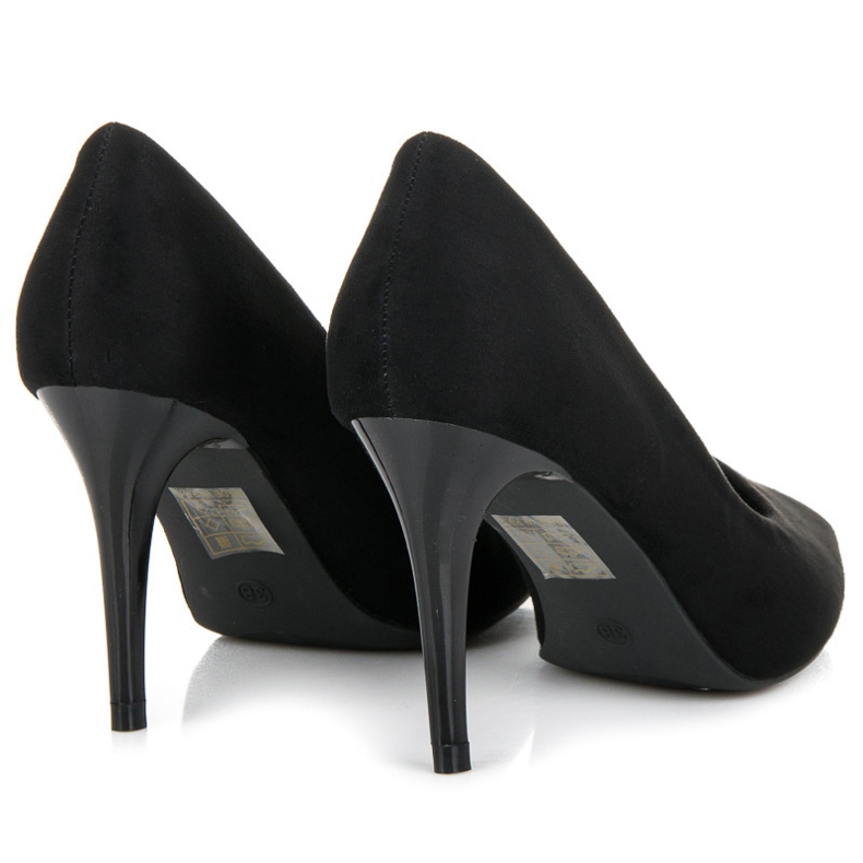 Black suede heels 1