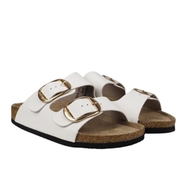 Women's Lee Cooper LCW-25-35-3484L white slippers 2