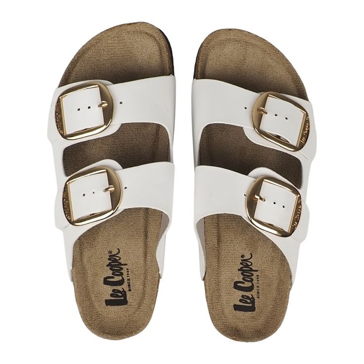 Women's Lee Cooper LCW-25-35-3484L white slippers 4 Women's Lee Cooper LCW-25-35-3484L white slippers 4