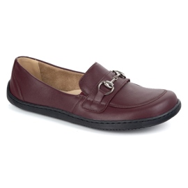 Olivier Barefoot women's leather minimalist summer loafers 1288 burgundy red 2 Olivier Barefoot women's leather minimalist summer loafers 1288 burgundy red 2