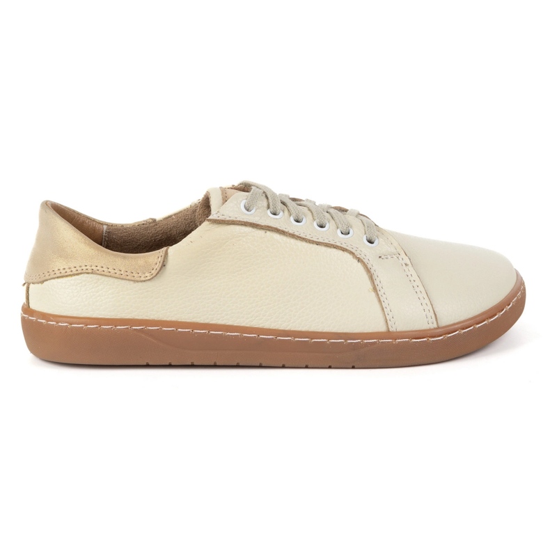 Olivier Aura: Creamy women's barefoot leather sneakers Comfortable shoes with a flat sole 1 Olivier Aura: Creamy women's barefoot leather sneakers Comfortable shoes with a flat sole 1