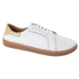 Olivier White women's leather leather sneakers Barefoot Aura | Classic minimalist shoes, zero drop 1 Olivier White women's leather leather sneakers Barefoot Aura | Classic minimalist shoes, zero drop 1