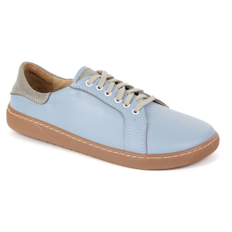 Olivier Aura: light blue women's Barefoot shoes Casual leather sneakers, wide toe box 2 Olivier Aura: light blue women's Barefoot shoes Casual leather sneakers, wide toe box 2