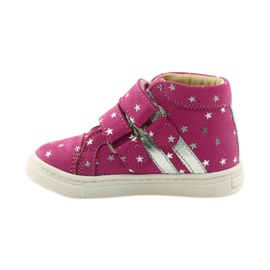 Girls' shoes with stars Bartuś pink grey 2