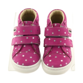 Girls' shoes with stars Bartuś pink grey 4