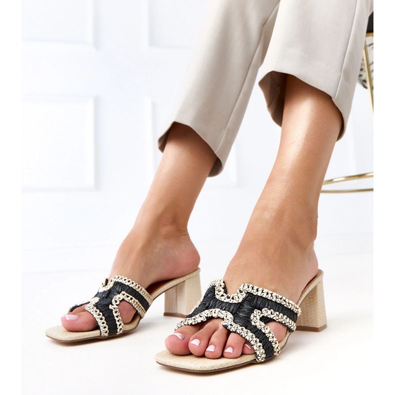 Black crochet flip flops on the Samita post 1 Black crochet flip flops on the Samita post 1