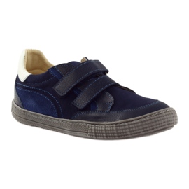 Boys' shoes with turnips Bartuś navy blue 1