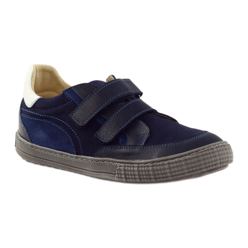 Boys' shoes with turnips Bartuś navy blue 1