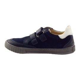 Boys' shoes with turnips Bartuś navy blue 2