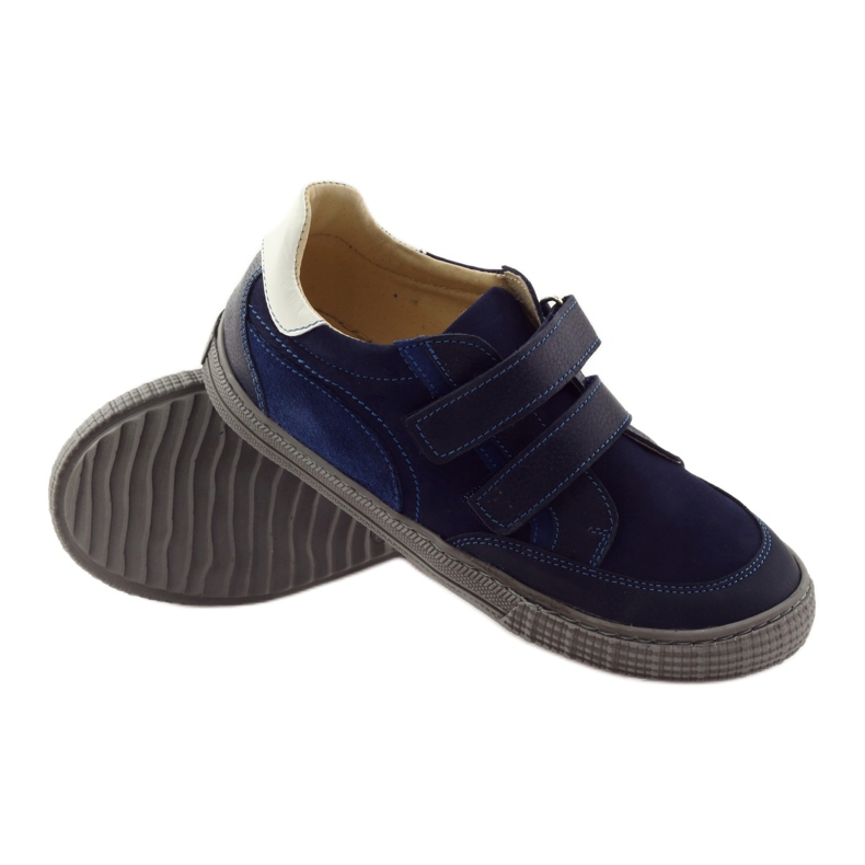 Boys' shoes with turnips Bartuś navy blue 3