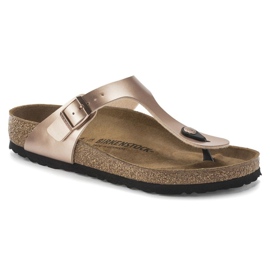Women's flip -flops Birkenstock Gizeh Bs 1023925 golden pink metalic 1