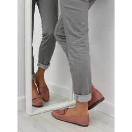 Women's pink loafers 127-2 pink 1