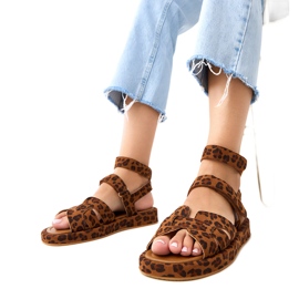 Maimuna panther sandals fastened with ankle multicolored 1