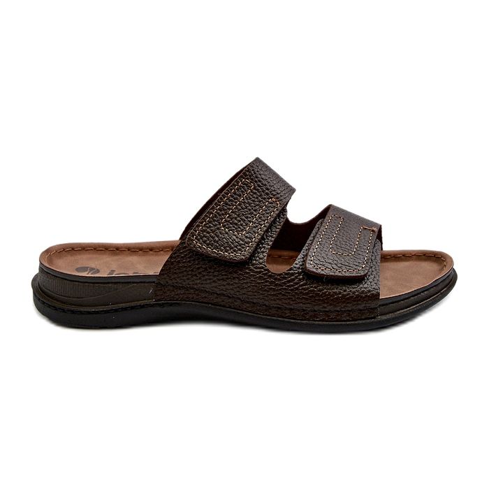 Comfortable Men's Flip-Flops With Velcro Straps Inblu GV00002I Dark Brown 5 Comfortable Men's Flip-Flops With Velcro Straps Inblu GV00002I Dark Brown 5