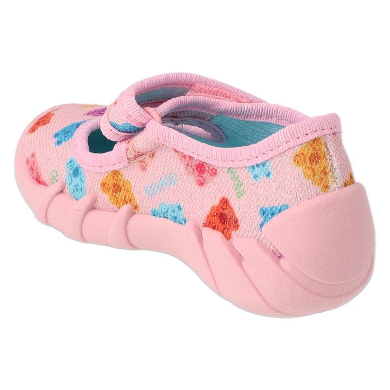 Befado children's slippers with velcro 109P268 pink 2