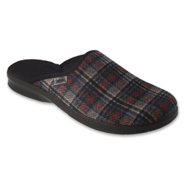 Befado men's slippers pu 548M037 colorful checkered multicolored 1