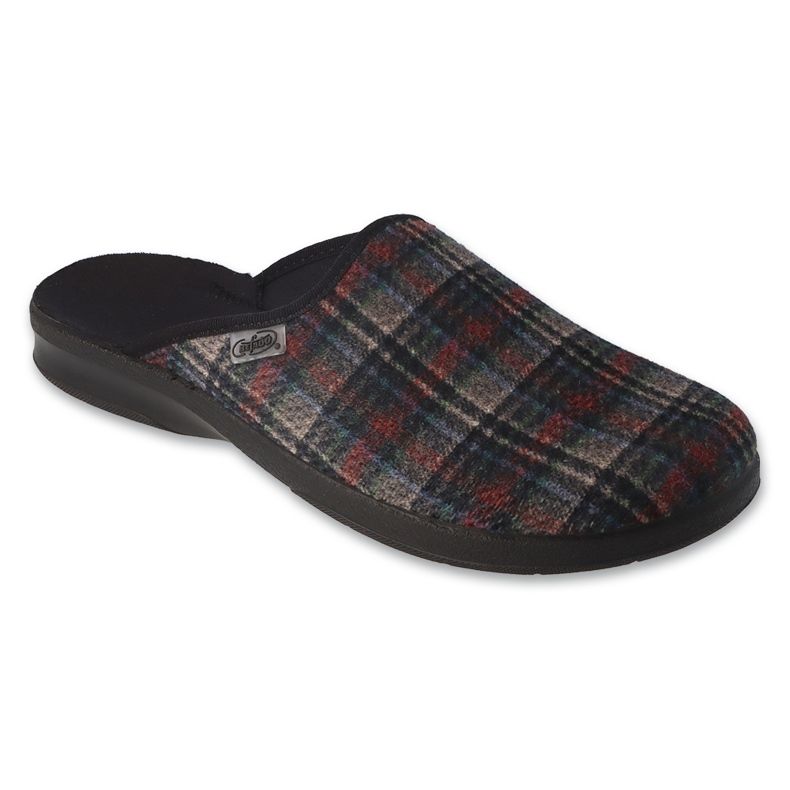 Befado men's slippers pu 548M037 colorful checkered multicolored 1