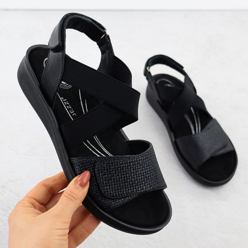 Comfort sandals Jezzi in 24142 Jez448a black 1