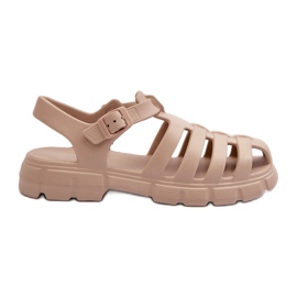 Marquiiz Women's Foam Roman Sandals Beige Gasaria 1