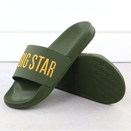 Men's flip -flops pool beaches green big star ss174360 1
