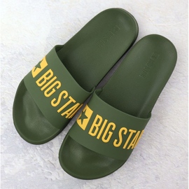 Men's flip -flops pool beaches green big star ss174360 2