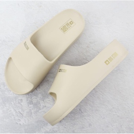 Women's flip flops on platform pool beige Big Star SS274722 2