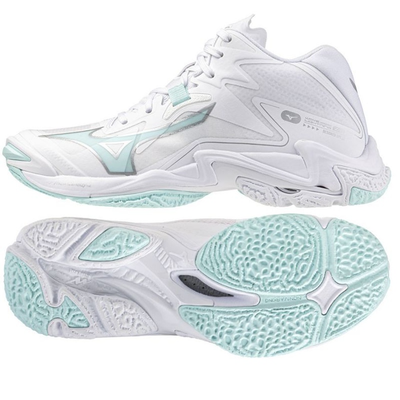 Mizuno Wave Lighting Z8 MID shoes in V1GC240545 white 1