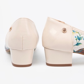 Goodin Women's pumps with an exotic pattern multicolored 1