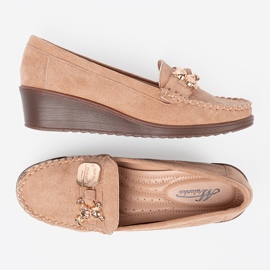 Shelvt Women's shoes with the application of Misia beige 2