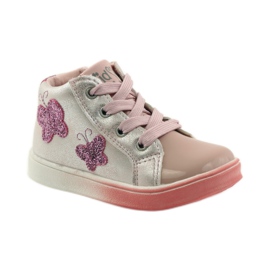 American Club Sporty girls' American butterflies pink grey 1