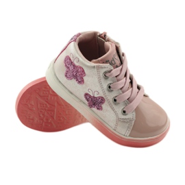 American Club Sporty girls' American butterflies pink grey 3