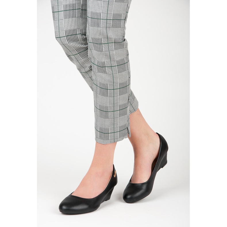 Super Me Black wedge pumps 1