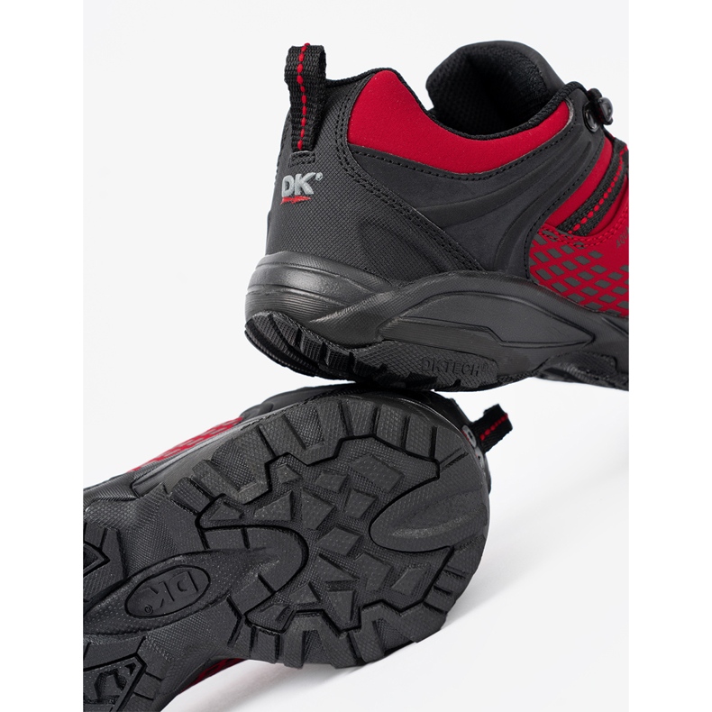 Women's trekking shoes on a thick DK red sole 1 Women's trekking shoes on a thick DK red sole 1