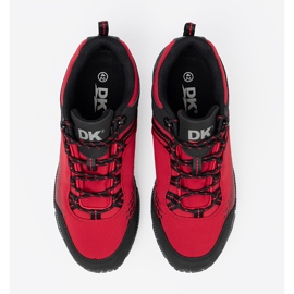 Men's trekking shoes on a thick DK red sole black 2 Men's trekking shoes on a thick DK red sole black 2