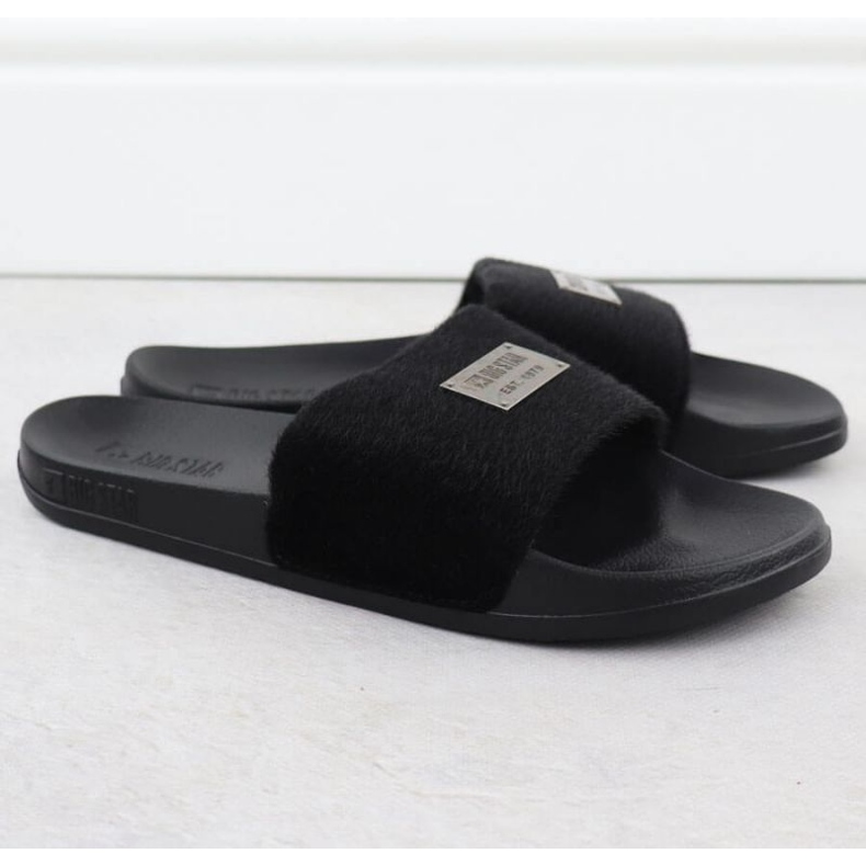 Big Star flip flops in SS274716 INT2154B black 2