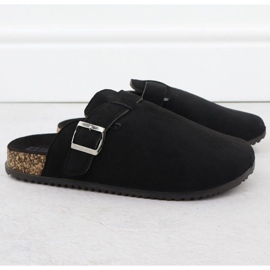 Big Star suede flip flops in SS274736 INT2156A black 2