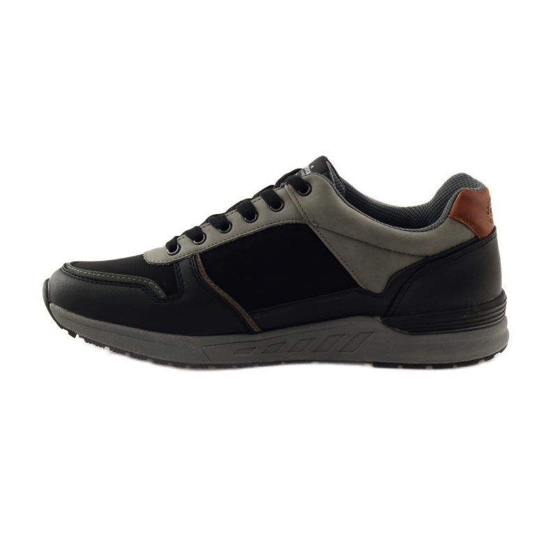 American Club American 610184 black men's sports shoes grey 2 American Club American 610184 black men's sports shoes grey 2