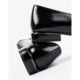 Varnished loafers with a decorative Sergio Leone clamp black 1