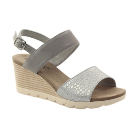 Caprice sandals women's shoes 28701 grey 1