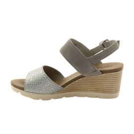 Caprice sandals women's shoes 28701 grey 2