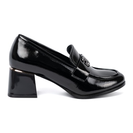Goodin Varnished shoes with silver decoration black 2