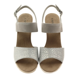 Caprice sandals women's shoes 28701 grey 4