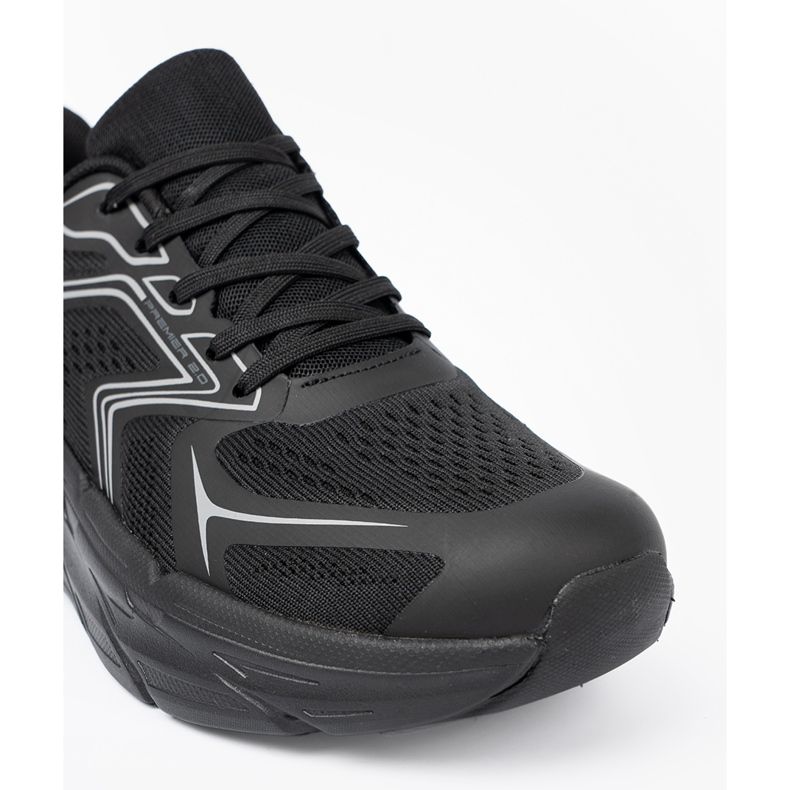 Shelvt Light black sports shoes on a thick McArthur sole 1