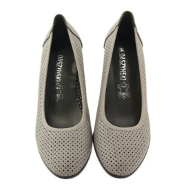 M.Daszyński Women's wedge pumps Daszyński 113 grey 4