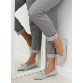 Gray Women's gray loafers JN-182 gray grey 1