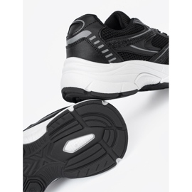 Shelvt Black sneakers with mesh and white sole 1 Shelvt Black sneakers with mesh and white sole 1