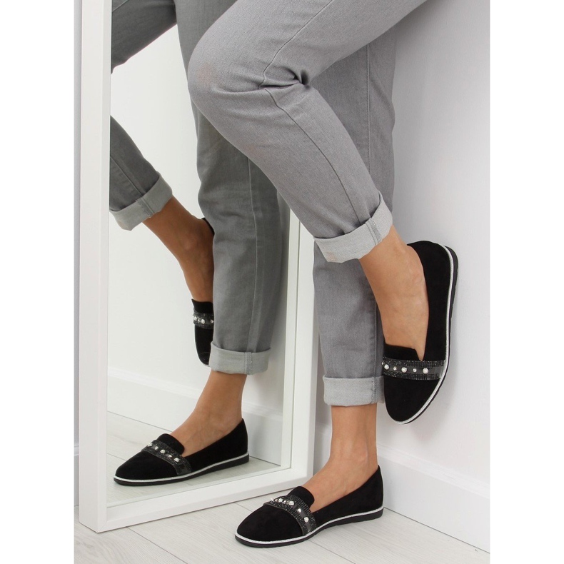 Black loafers lordsy JN-181 Black 1