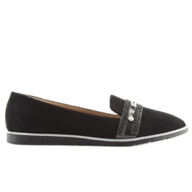 Black loafers lordsy JN-181 Black 2
